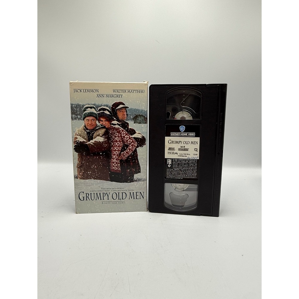 Grumpy Old Men VHS 1993 Warner‎ Home Video Jack Lemmon Walter Matthau Comedy